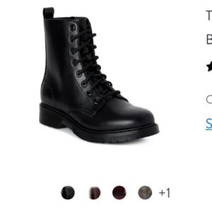 Women’s Black Lace up Combat Boots | New and Never Worn | Size 10